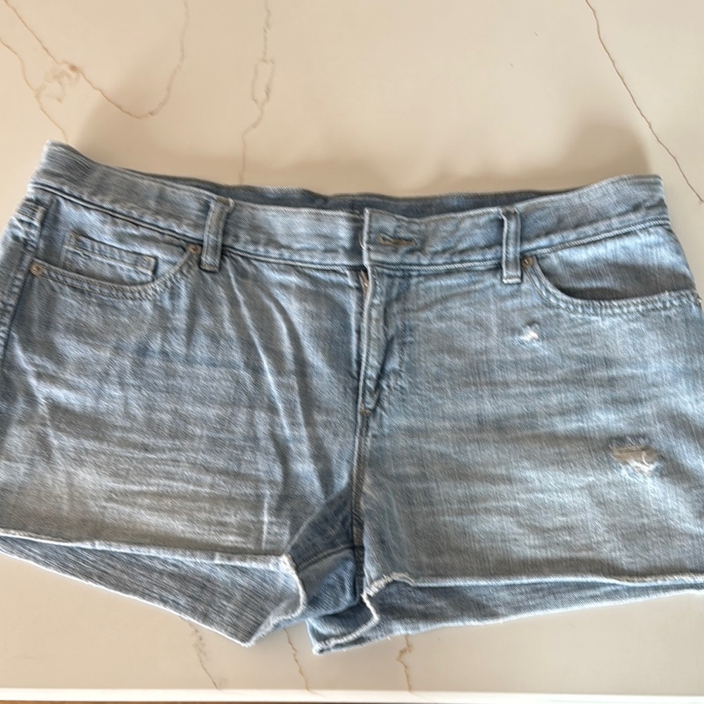 Women's Light Blue Denim Shorts